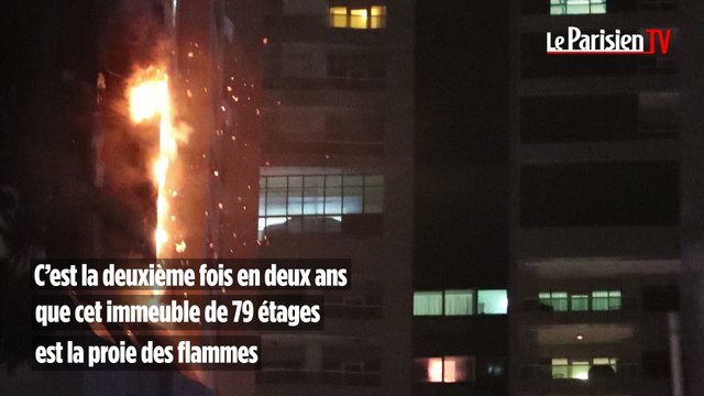Dubaï : un gratte-ciel en flammes