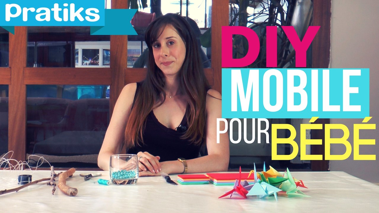 DIY : faire un mobile pour bébé en origami.