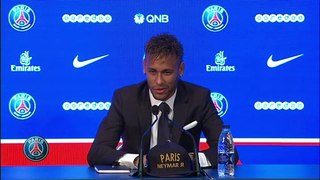Neymar to PSG : Press conference with Neymar