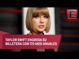 Taylor Swift es la celebridad mejor pagada del mundo