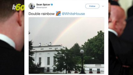 Trump Leaves D.C. and A Double Rainbow Appears