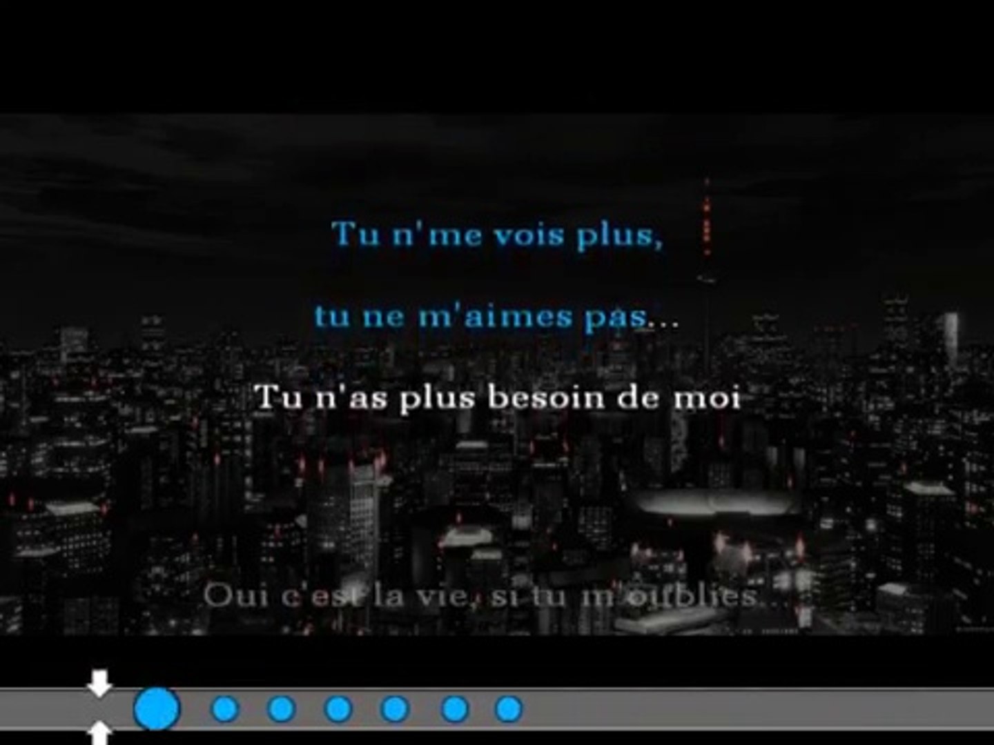 Indochine 3 Nuits Par Semaine Karaoke Youtube