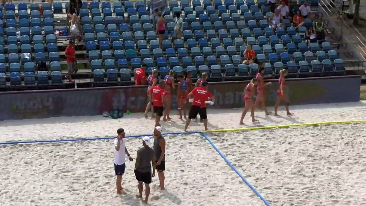 Greece vs Russia - Beach Handball EUROS _ Final Day _ Zagreb, Croatia