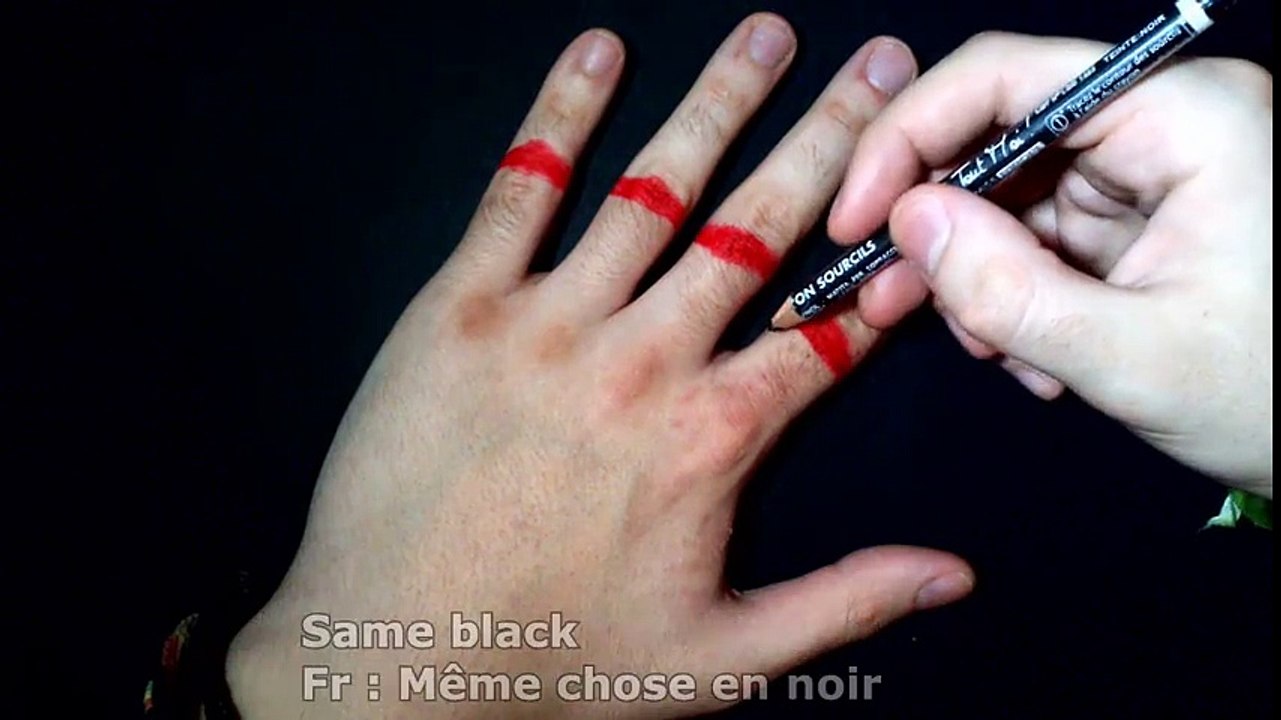 Cut Fingers trick art [Tuto]