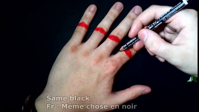 Cut Fingers trick art [Tuto]