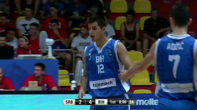 Sani Čampara - 24 poena protiv Srbije (U-18) (4.8.2017)