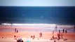 Vídeo capta avião que aterrou na praia de São João da Caparica