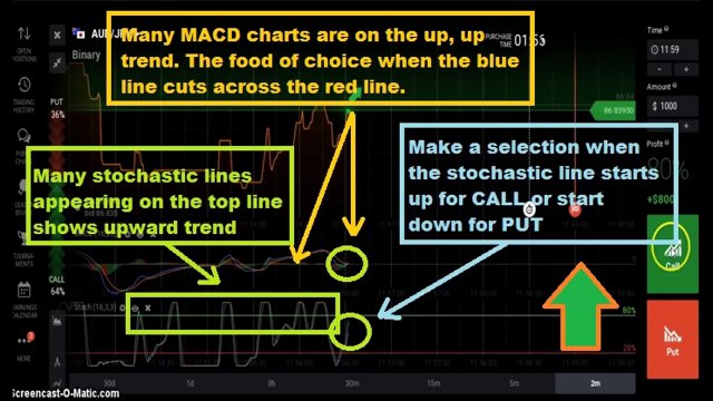 SECRET WAY TO WIN stochastic 16 + MACD 16 $ 2400 profit iq option strategy