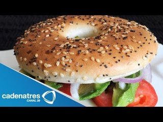 Receta de Bagel con Pechuga de Pavo y Queso Crema