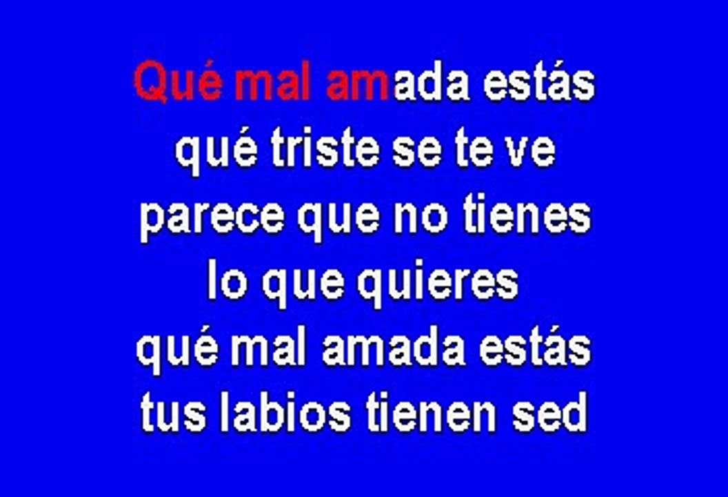 Gualberto Castro Que Mal Amada Estas (Karaoke) Vídeo Dailymotion
