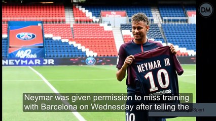Neymar joins PSG his first training session afters transfer