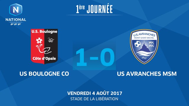J1 : US Boulogne CO - US Avranches MSM (1-0), le résumé