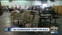 Items left behind at airports, airplanes sold; sales are popular