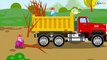 The Yellow Bulldozer Digging - Construction Trucks & Heavy Vehicles Cartoons for children