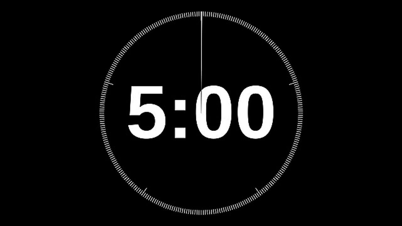 Compte à rebours électrique 5 minutes