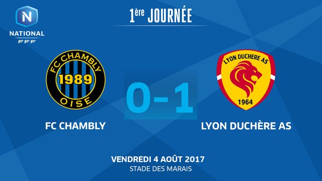 J1 : FC Chambly - Lyon Duchère AS (0-1), le résumé