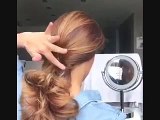 Hair Tutorials & Styles Messy Chignon by Sarah Angius