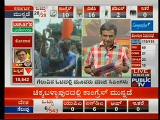 DVS IN PUBLIC TV ELECTION RESULTS LIVE ಸದಾನಂದ ಗೌಡ ಗೆಲುವು