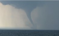 Waterspout Swirls Over Lake Erie