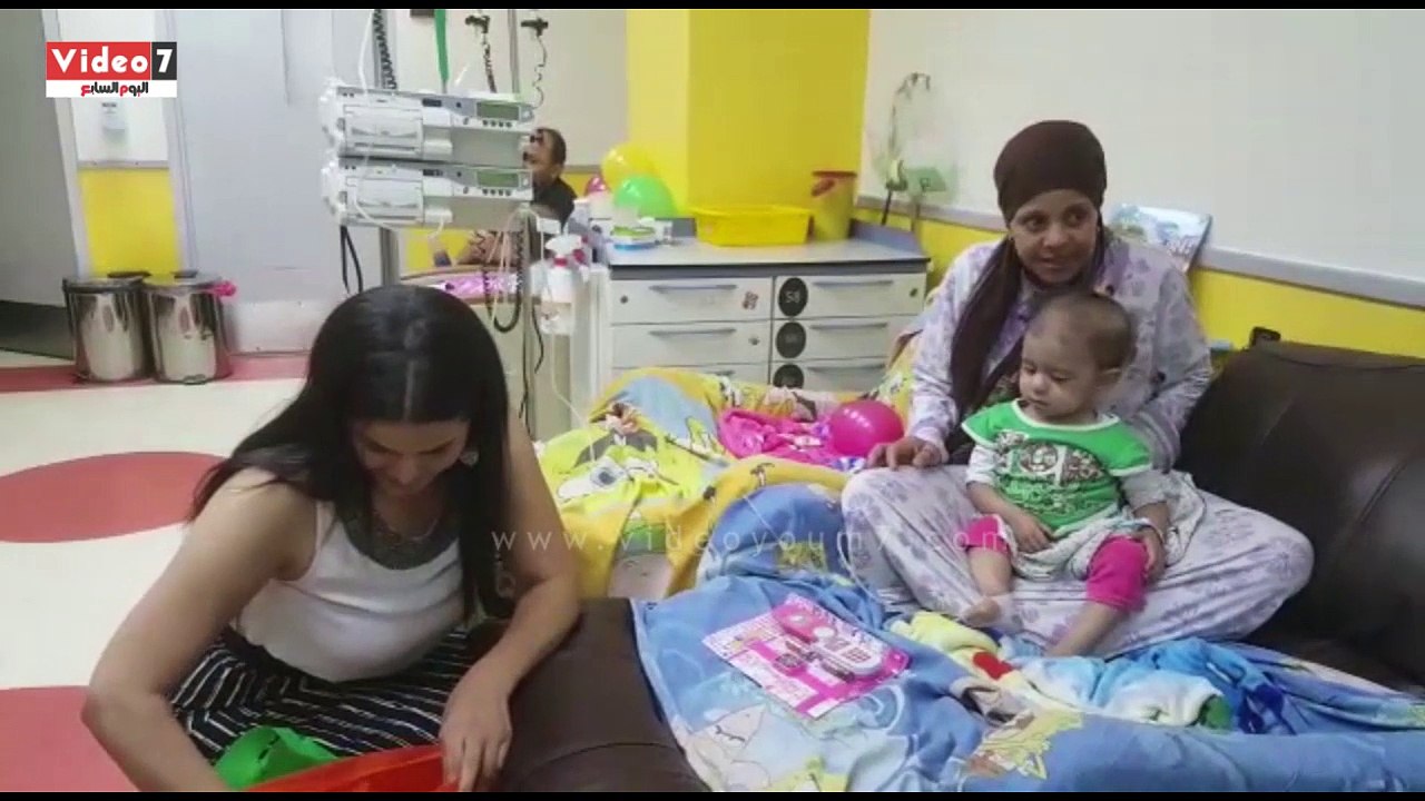 بالفيديو.. ماذا فعلت سما المصرى أثناء زيارتها لأطفال مستشفى 57 ؟