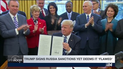 THE SPIN ROOM | Trump signs Russia sanctions yet deems it 'flawed' | Sunday, August 6th 2017