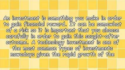 Where To Start With Technology Investments