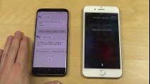 Samsung Galaxy S8 Google Assistant vs. iPhone 7 Plus Siri - Math Calculations Speed Test