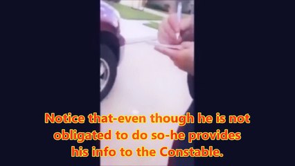 Houston.Tx.= Pct 1 Constables question then attack Teen for FAILURE TO ID (DOG ATTACK NOT SHOWN)