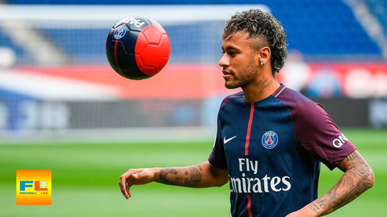 Neymar First Training in Paris Saint-Germain with Dani Alves, Lucas, Thiago Silva