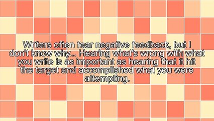 Negative Feedback Breeds Success With Strength