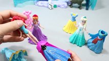 겨울왕국 엘사 안나 메리다 Disney Frozen Elsa Anna merida Princess Magic Clip Dolls dresses Toys