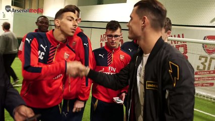 Granit Xhakas first day at Arsenal