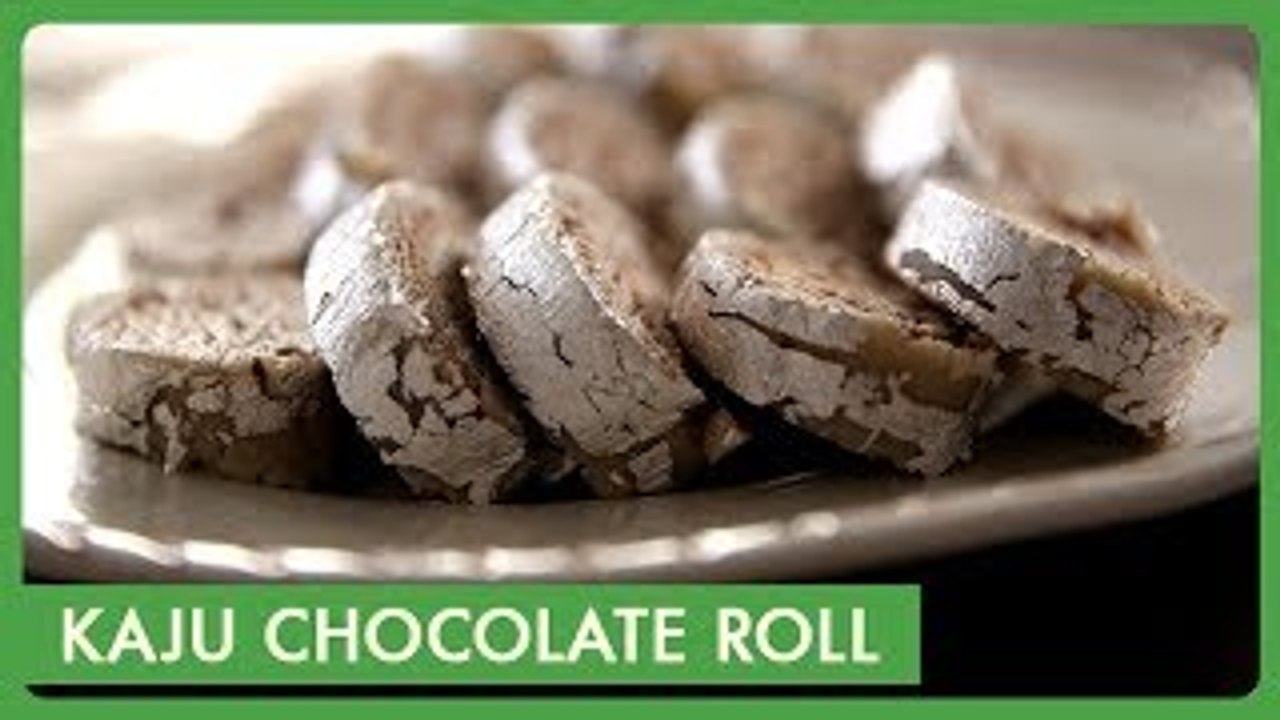 Kaju Chocolate Roll Recipe | కాజు చాక్లెట్ రోల్ | Dessert Recipe in Telugu |Easy Indian Sweet Recipe