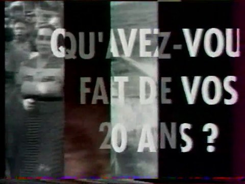 Antenne 2 - 26 Mars 1991 - Pubs, teaser, générique Qu'avez-vous fait de vos 20 ans ?