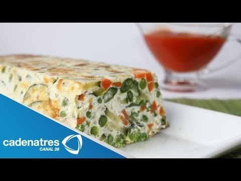 Receta de pastel de verduras con salsa. Receta de pastel de verduras / Receta de pastel