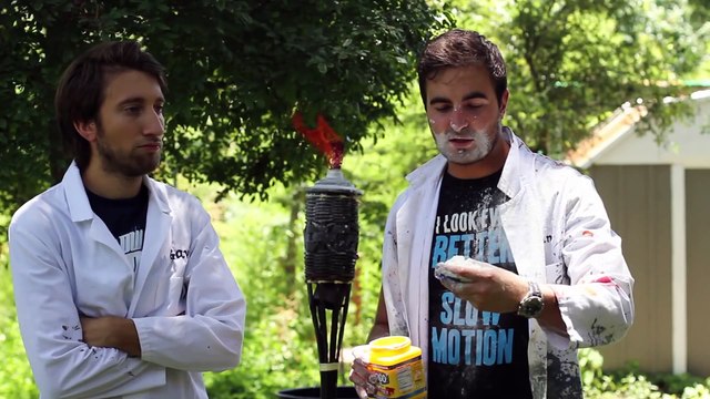 Fire Breathing in Slow Motion - The Slow Mo Guys