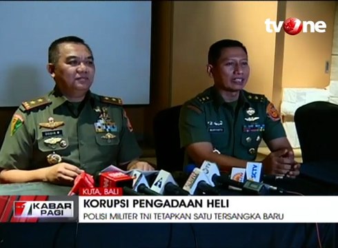 PM TNI Tetapkan Tersangka Baru Pengadaan Heli AW101