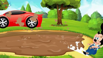 ᴴᴰ Mickey Mouse Babie Dirty Mud Bath After The Rain Abdominal Pain! Mickey Mouse Clubhouse