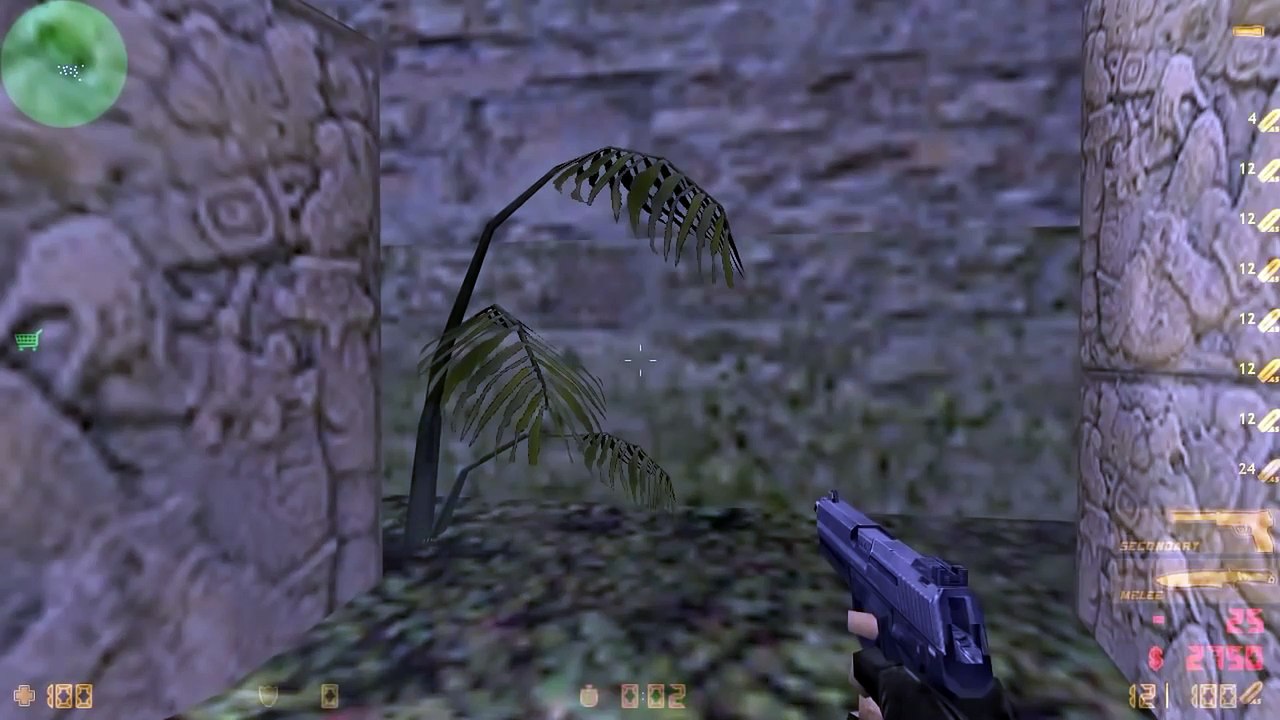Counter-Strike v1.6 gameplay with Hard bots - Aztec - Counter-Terrorist (Old - 2014)