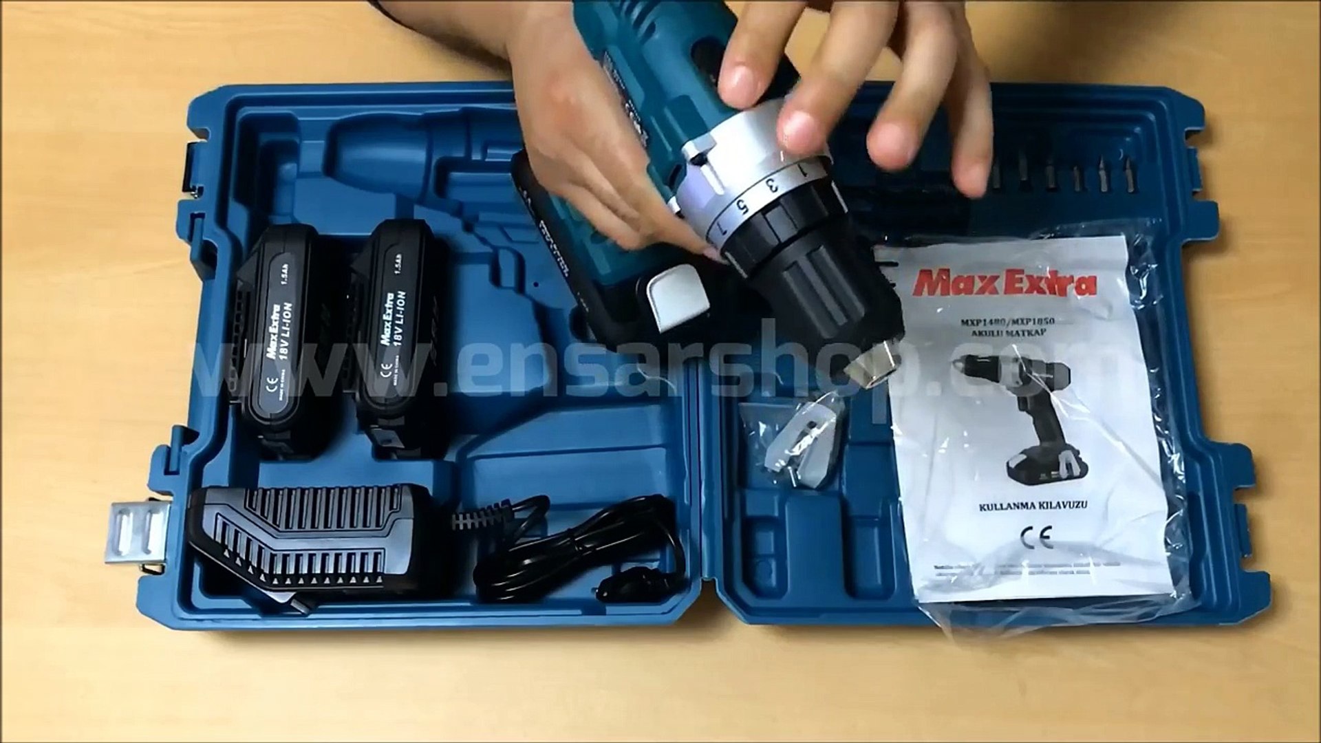 MAX-EXTRA MXP1850 Lityum Akülü Vidalama Makinesi - Dailymotion Video
