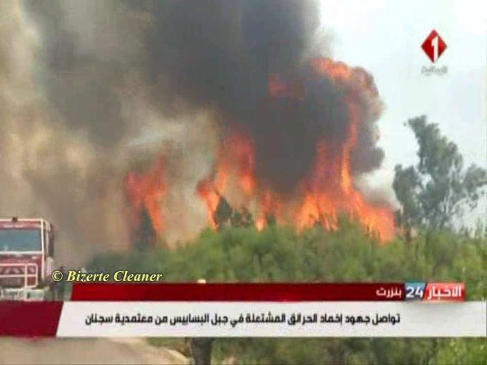 Les incendies à Bizerte et Kasserine: Ça continue
