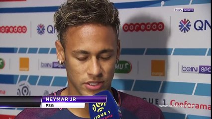 La réaction de Neymar au micro de BeIN Sport après sa présentation au Parc des Princes !