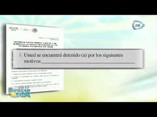 Cartilla de derechos para detenidos