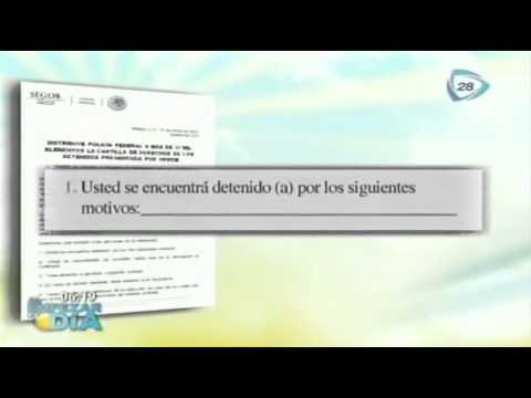 Cartilla de derechos para detenidos