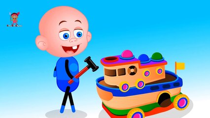 Learn Colors with Little Boy Coloring Surprise Toys Color Eggs for Kids Toddlers Baby Children