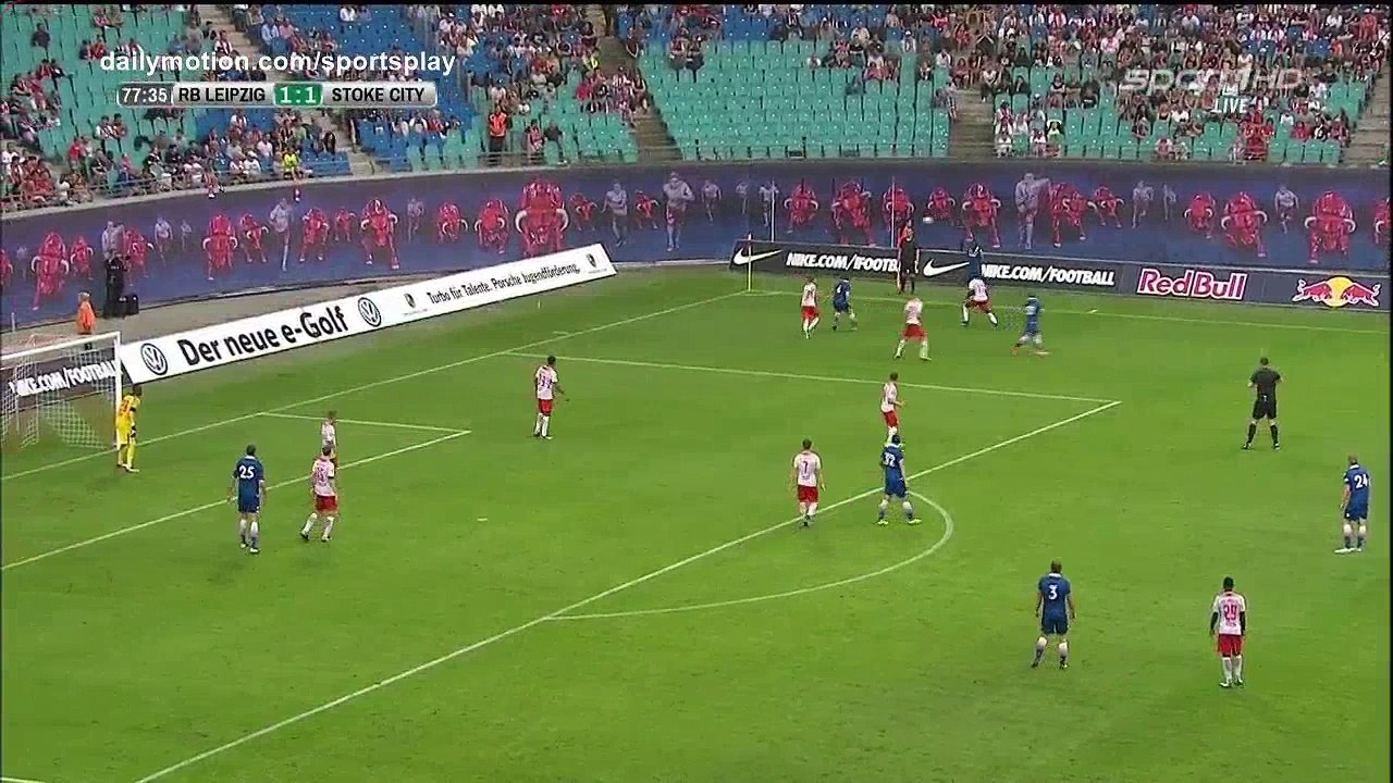 Compper Own Goal HD - RB Leipzig 1 - 2 Stoke City - 05.08.2017 (Full Replay)