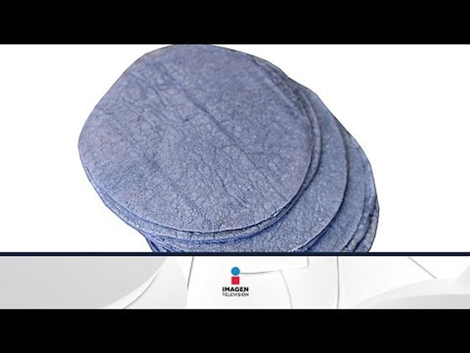 Receta para preparar tortillas azules hechas a...