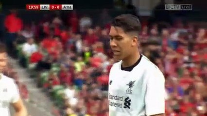 Roberto Firmino Penalty Goal Liverpool (Eng) 1-0 (Esp) Athletic Bilbao 05.08.2017