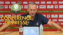 Conférence de presse AC Ajaccio - Stade Brestois 29 (2-1) : Olivier PANTALONI (ACA) - Jean-Marc FURLAN (BREST) - 2017/2018