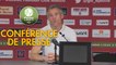 Conférence de presse Gazélec FC Ajaccio - FC Lorient (0-0) : Albert CARTIER (GFCA) - Mickaël LANDREAU (FCL) - 2017/2018